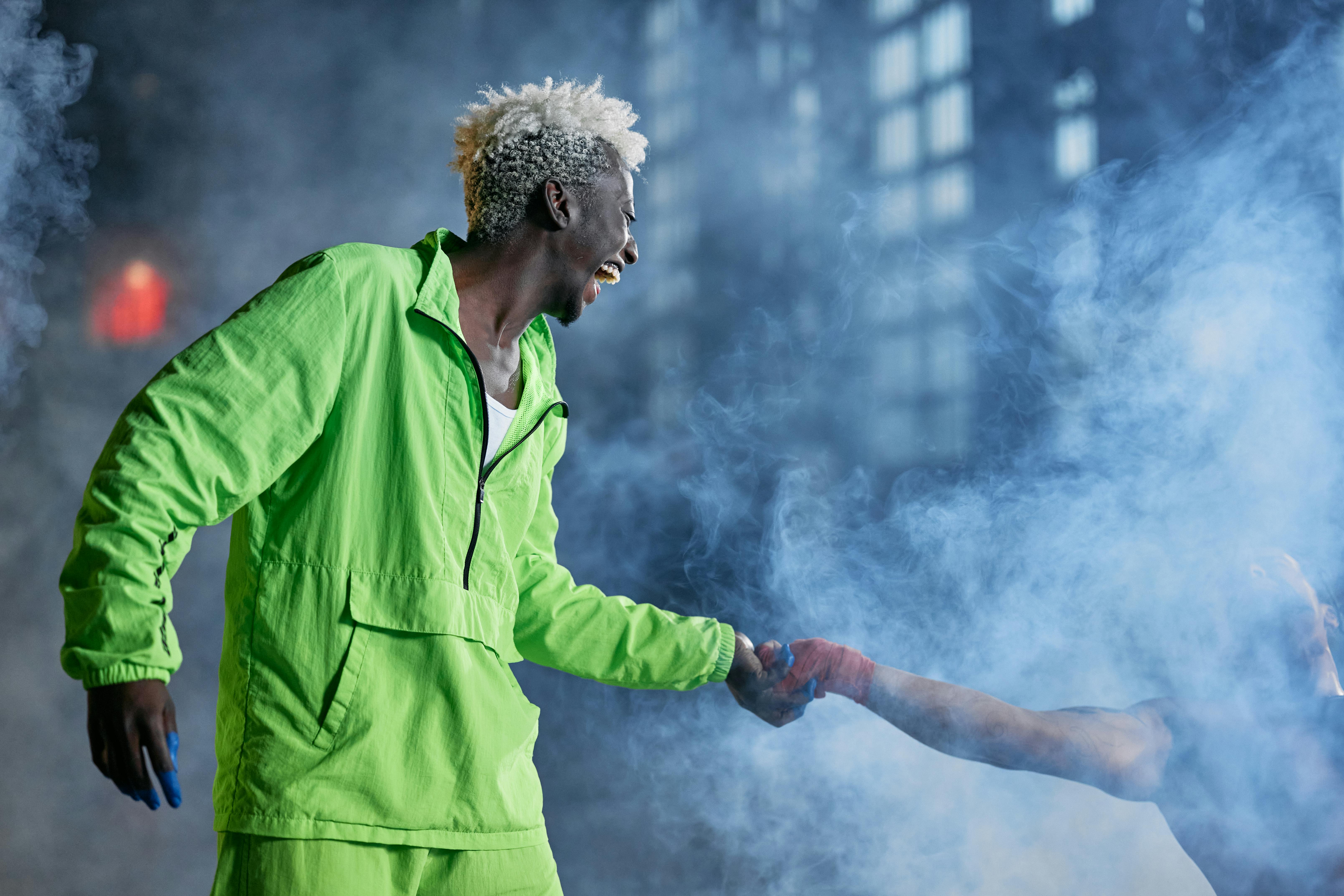 Close Up Photo of Man with Black Face Paint · Free Stock Photo