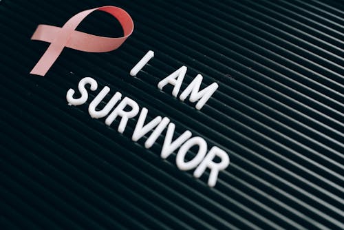 I Am Survivor Note on a Letter Board