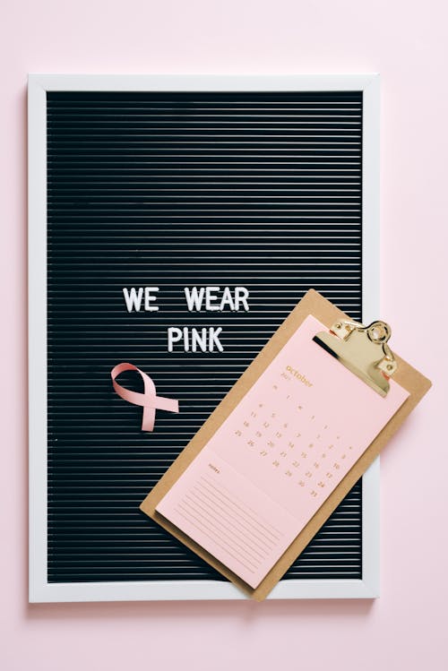Free Foto stok gratis di bulan oktober kami memakai warna pink, kalender, kanker Stock Photo