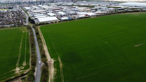 Foto profissional grátis de aerofotografia, agricultura, campos verdes