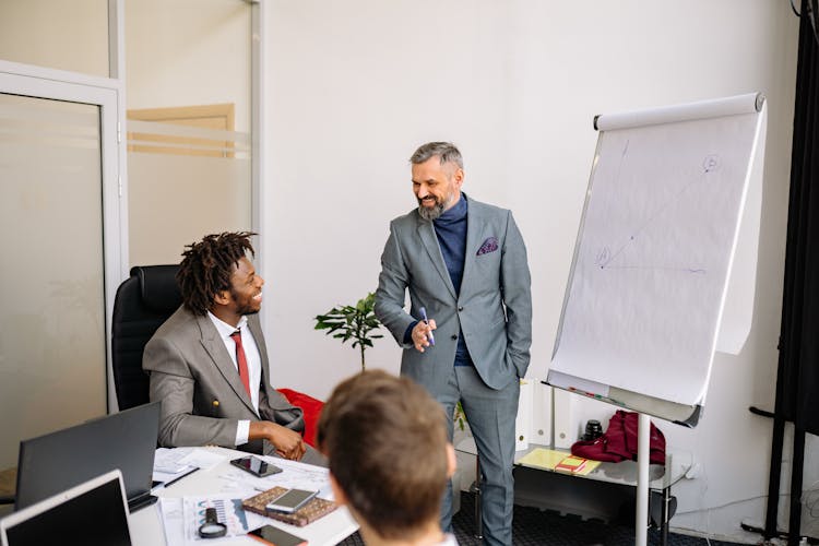 Men Having A Business Meeting