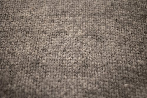 Background of gray knitted fabric