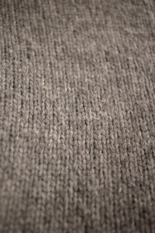 Closeup of knitted yarn