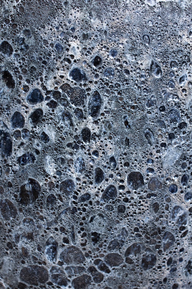 Textured Rocky Surface Of Black And White Colors