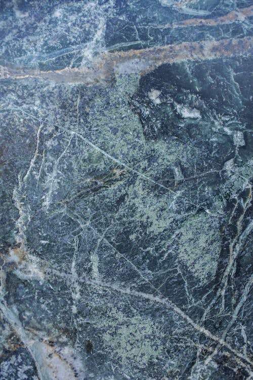 Dark Blue Green Gray Surface with Cracks