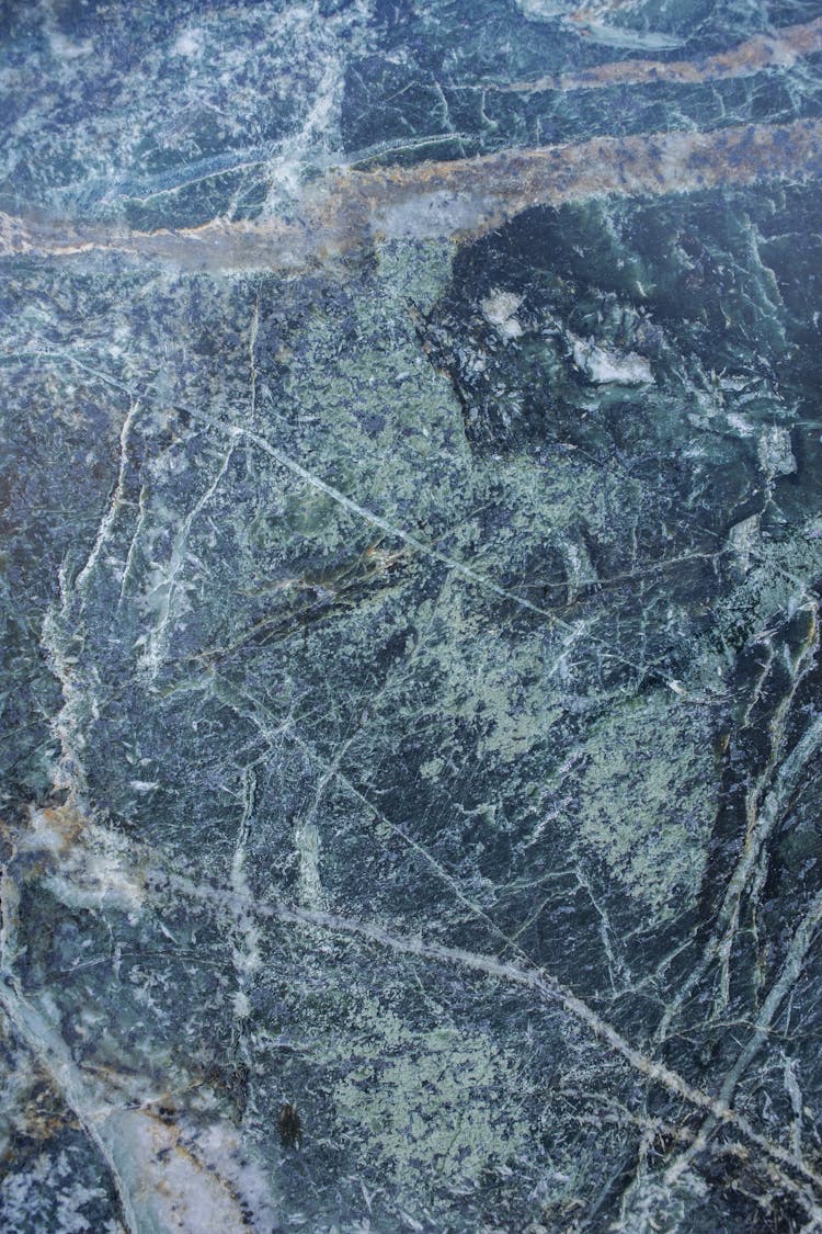 Dark Blue Green Gray Surface With Cracks