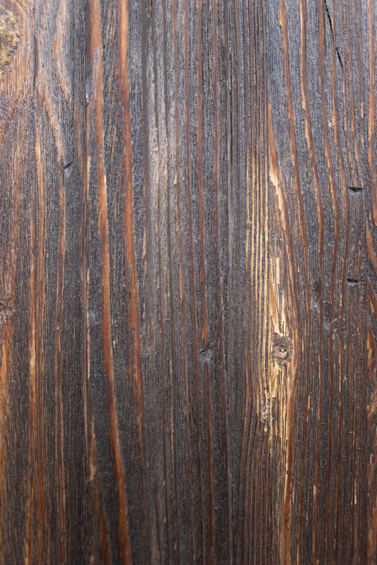 Wooden Surface Of Shabby Brown Furniture