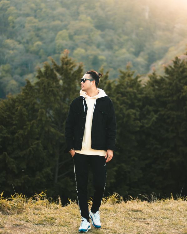 Images Men Forner Portrait of a Man with a Forest in the Background · Free Stock Photo