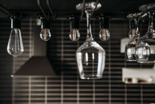 Clear Glass Light Bulb Turned Off