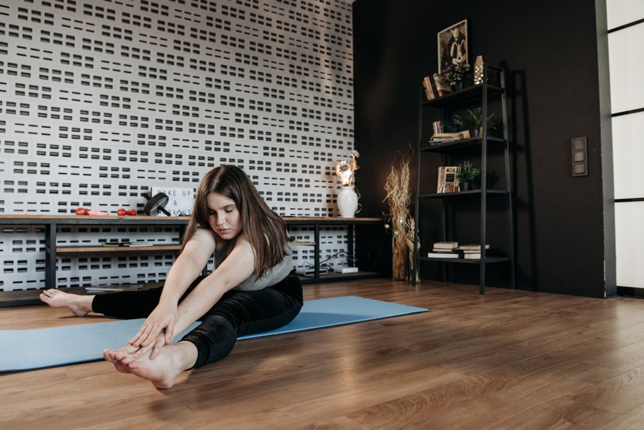 gentle stretching floor mat home