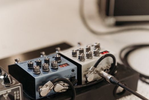 Black and Silver Audio Mixer
