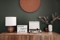 White Imac on Brown Wooden Desk