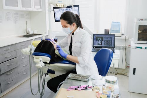 Free A Patient in a Dental Checkup Stock Photo