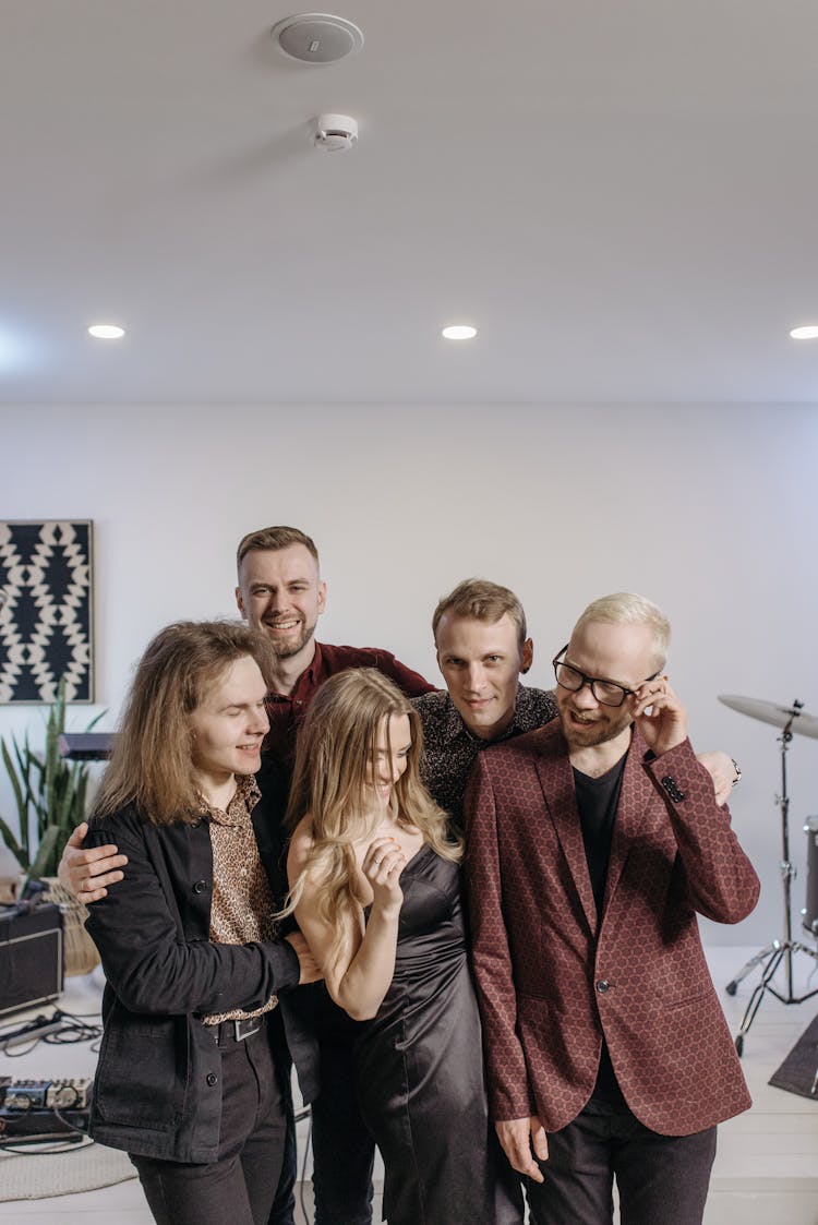 People Standing Close Together