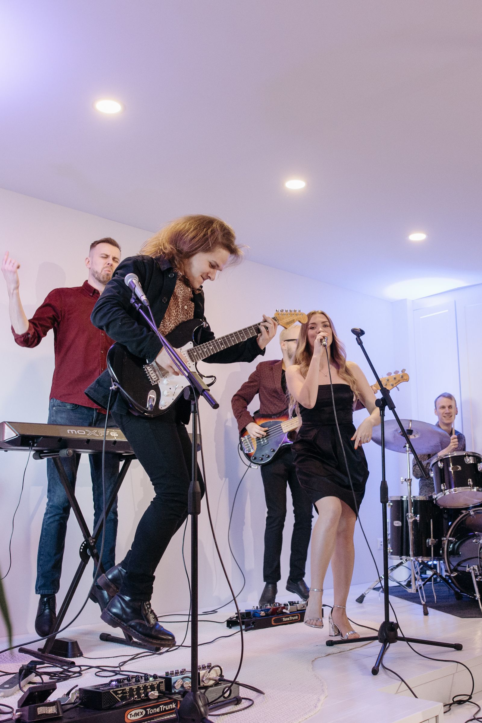 Groupe de musique en performance