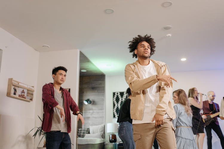 People Dancing At A Party