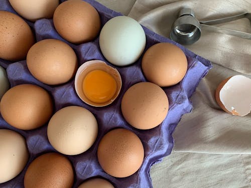 Immagine gratuita di guscio d'uovo, tuorlo d'uovo, uova