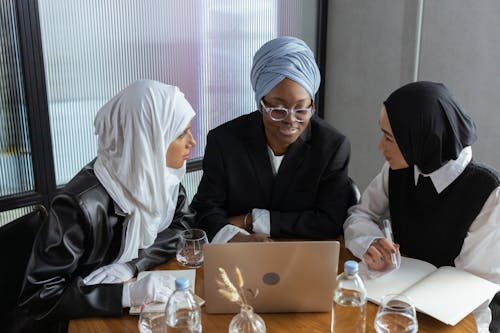 Free Women in a Meeting Stock Photo