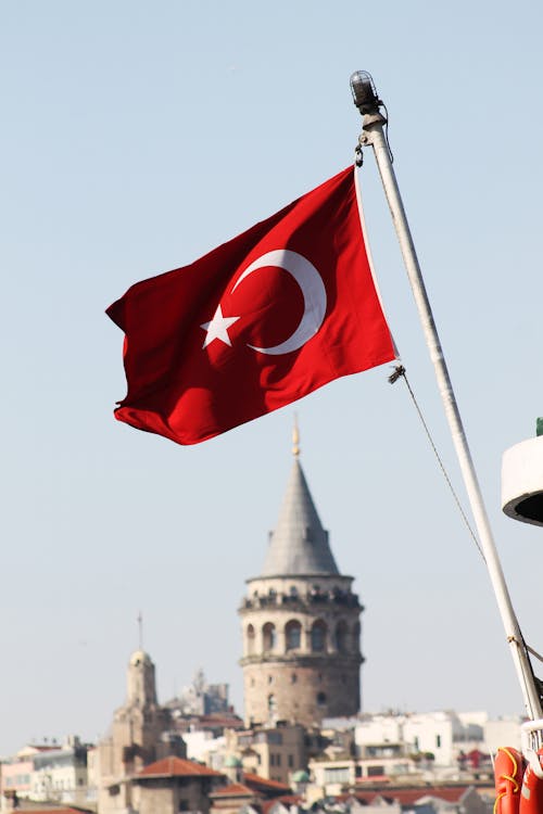 Free A Turkish Flag Stock Photo