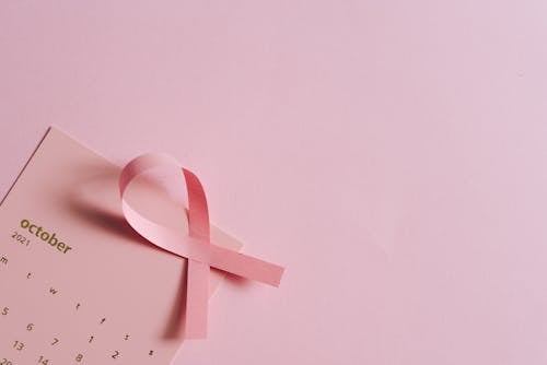 A Pink Ribbon on a Calendar