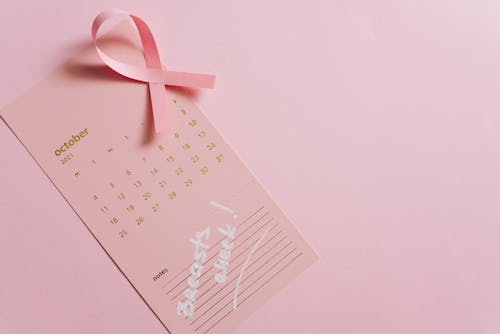 A Pink Calendar on Pink Surface