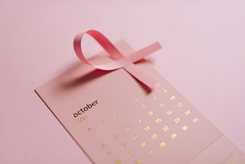 Close-up Shot of Pink Calendar 