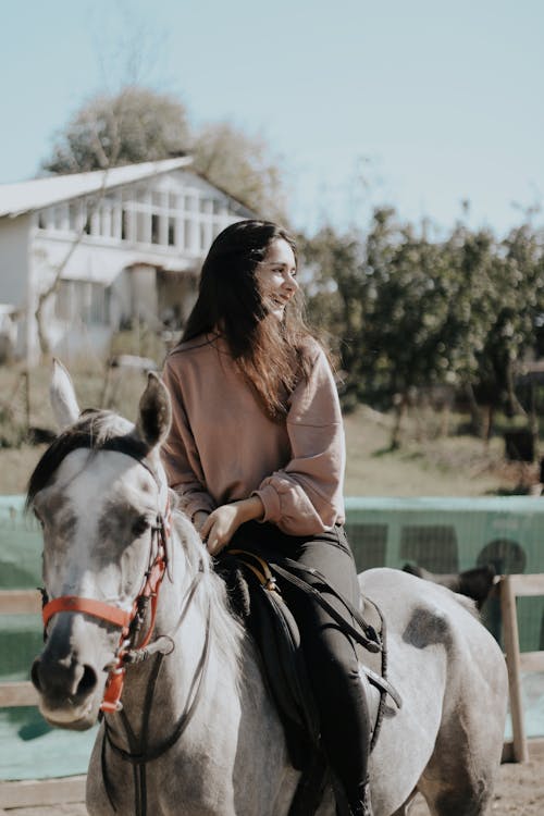 Woman Riding a Horse · Free Stock Photo