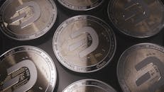 A Close-Up Shot of Commemorative Dash Coins