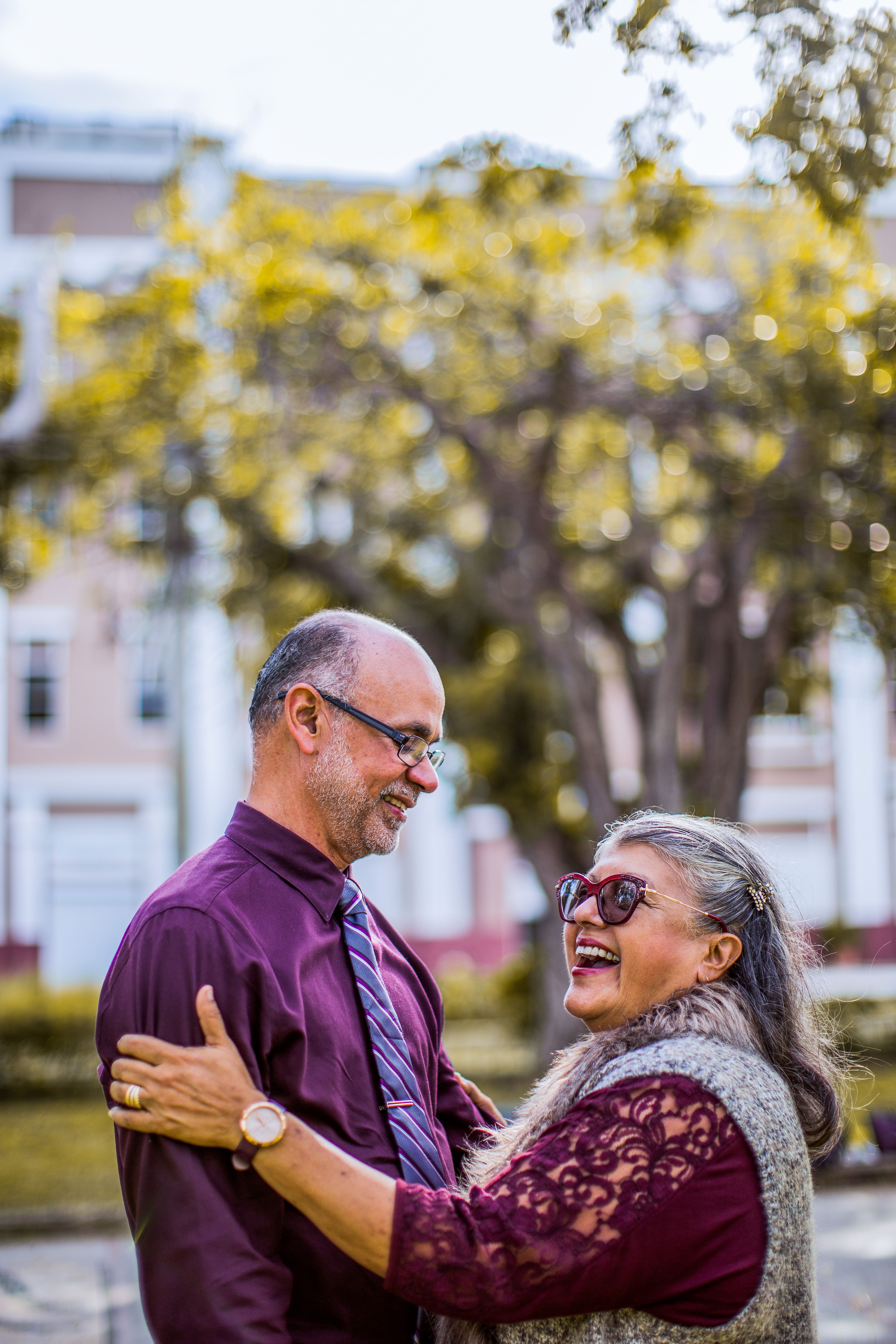 Happy Elderly Couple Looking at Each Other · Free Stock Photo
