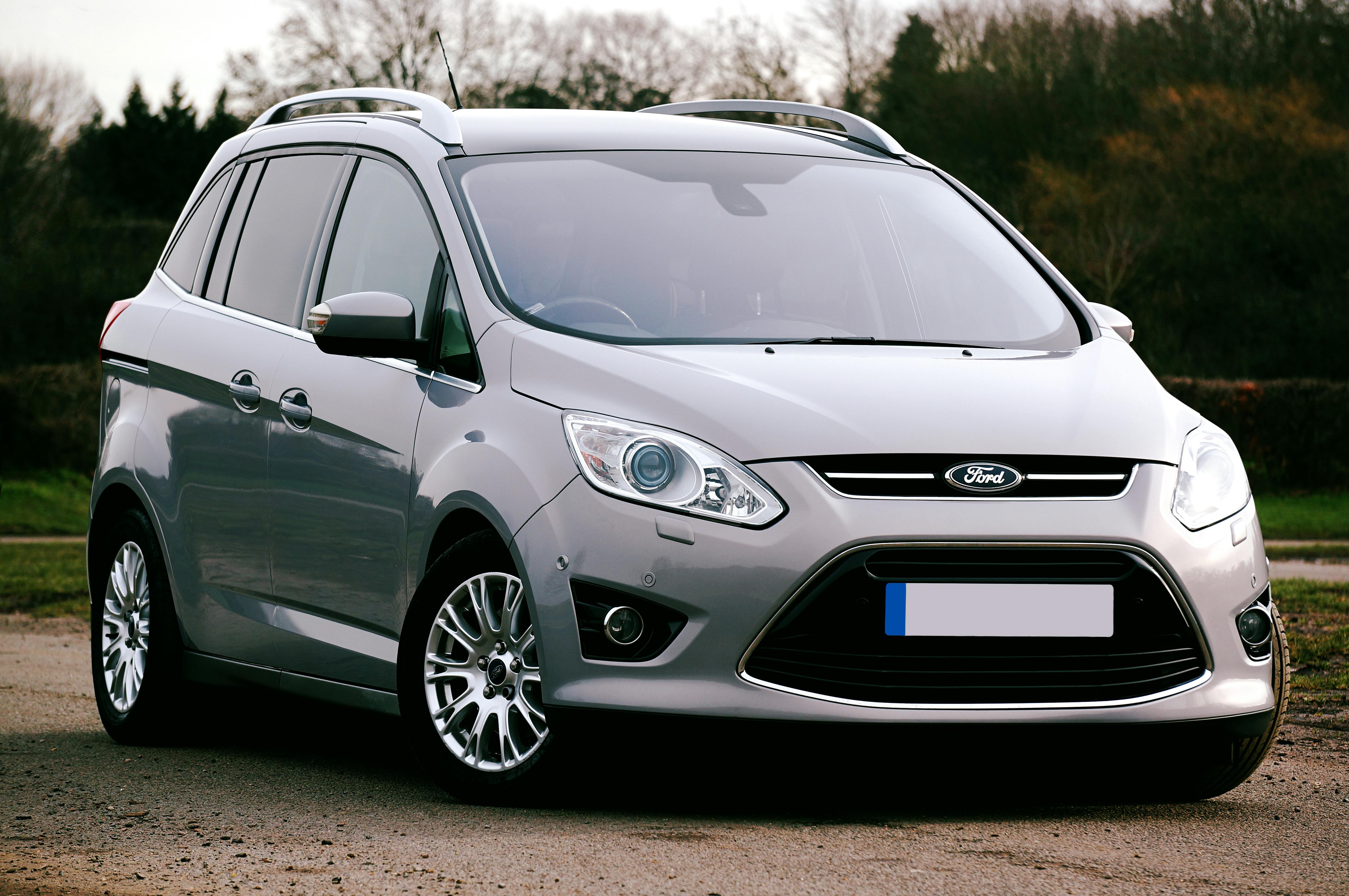 ford c max parked on the road