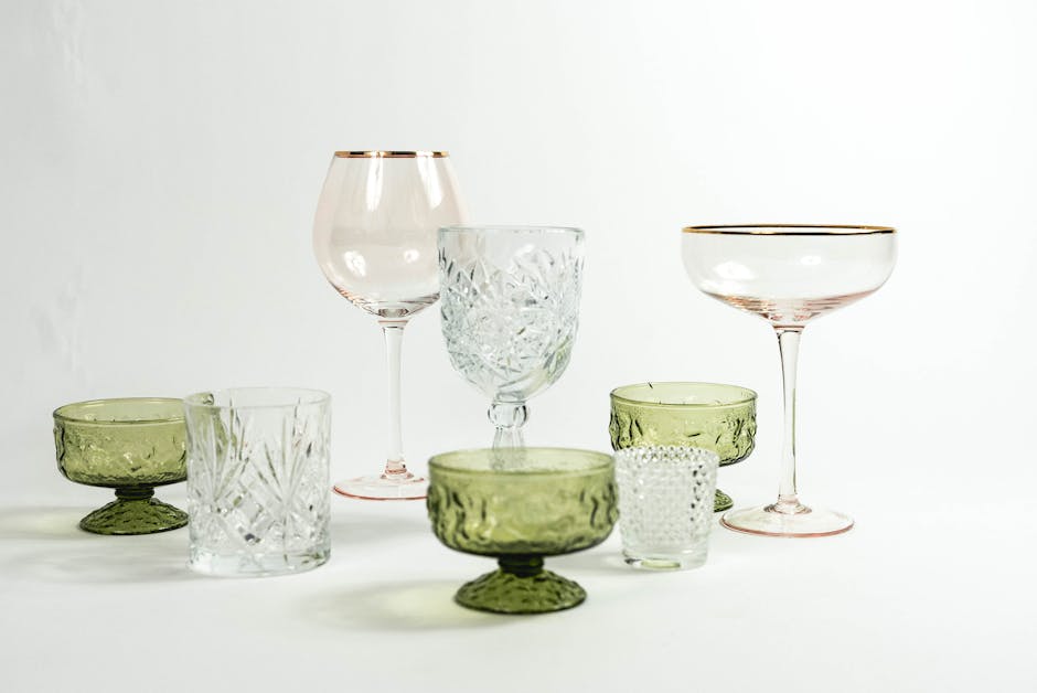 assorted bar glassware - bar equipment