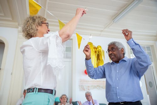 Free Elderly Man and Woman Dancing Stock Photo