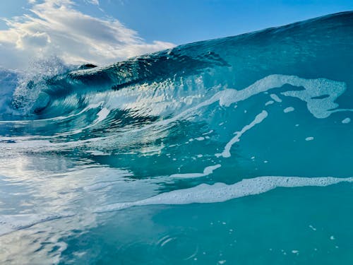 Close-Up View of an Ocean Waves