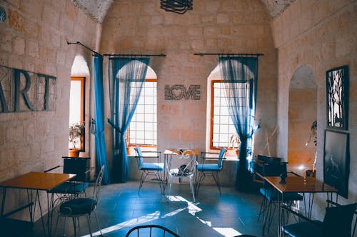 Interior of an Atmospheric Cafe