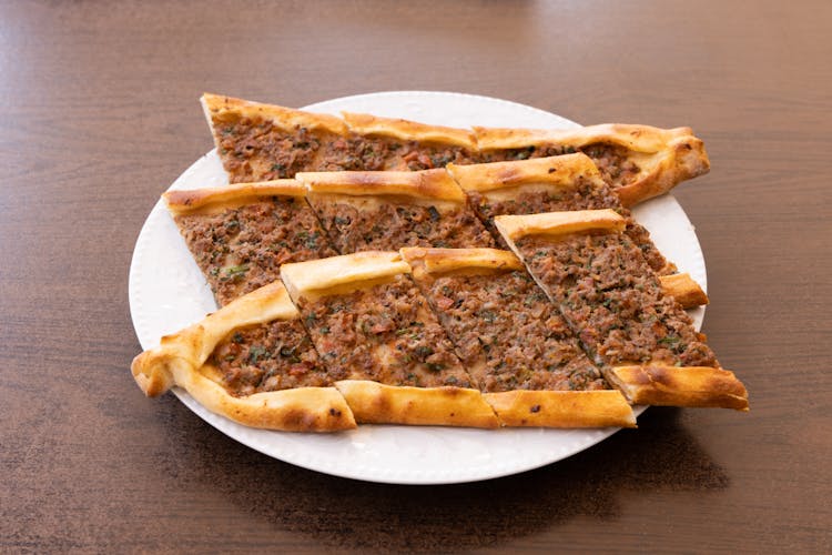 Bread With Minced Meat On Top