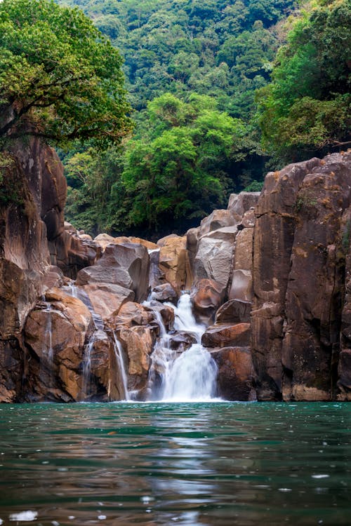 Scenic View of a Waterfall 