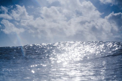 Free Sunlight Reflecting on a Wave Stock Photo