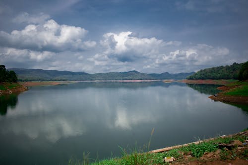 Foto stok gratis alam, awan, danau