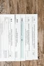 Tax Forms On Wooden Surface