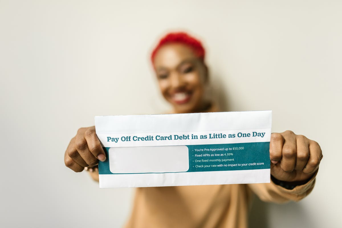 A Woman Holding an Envelope of common scam