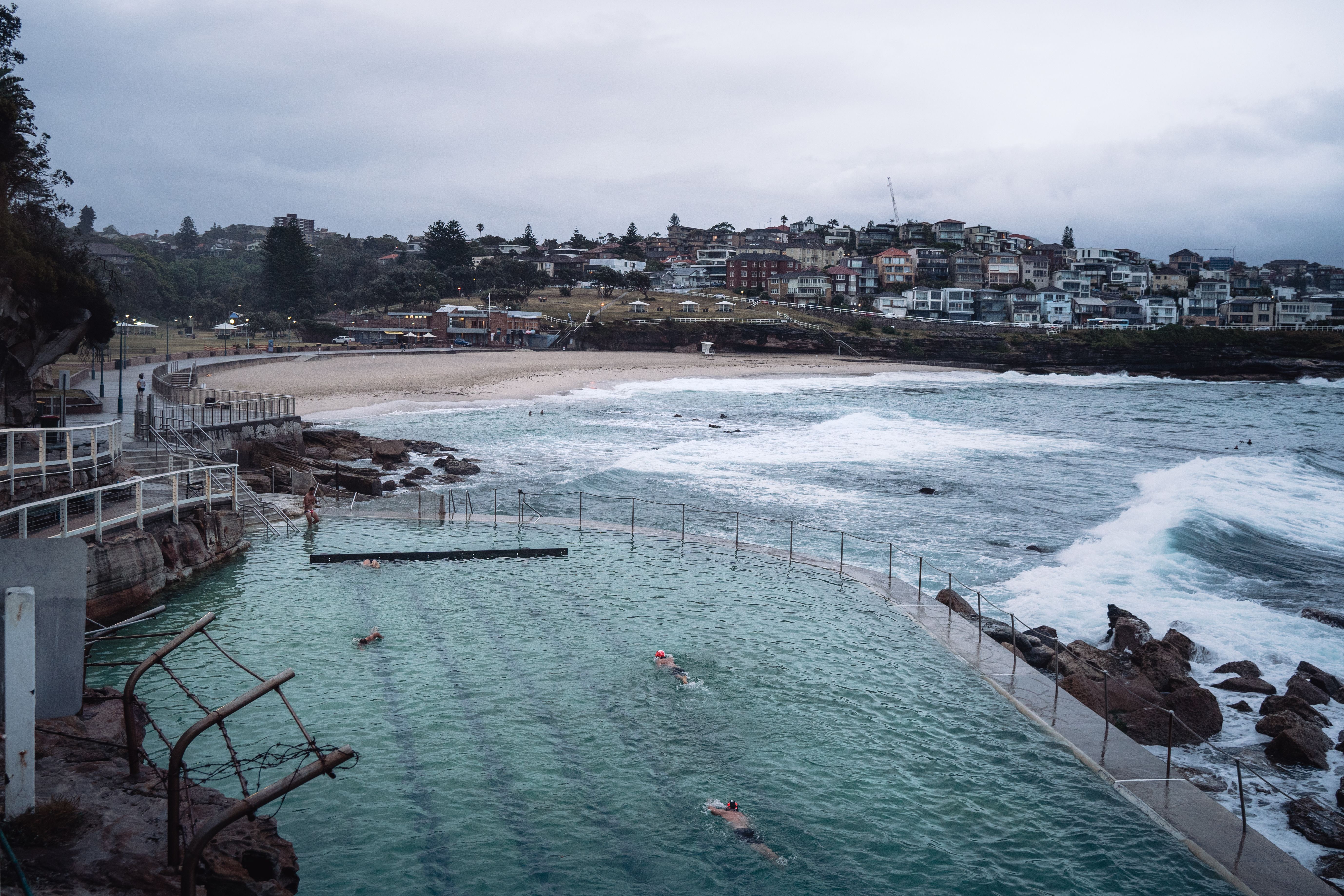 Drone photo of Bronte Baths, Sydney