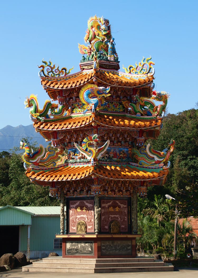 Shen Keng Ji Shun Temple Under Blue Sky