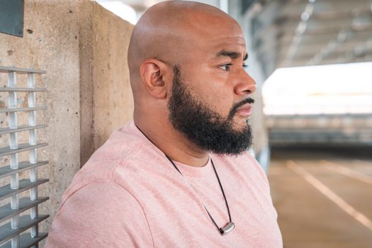 A Man in Pink Shirt