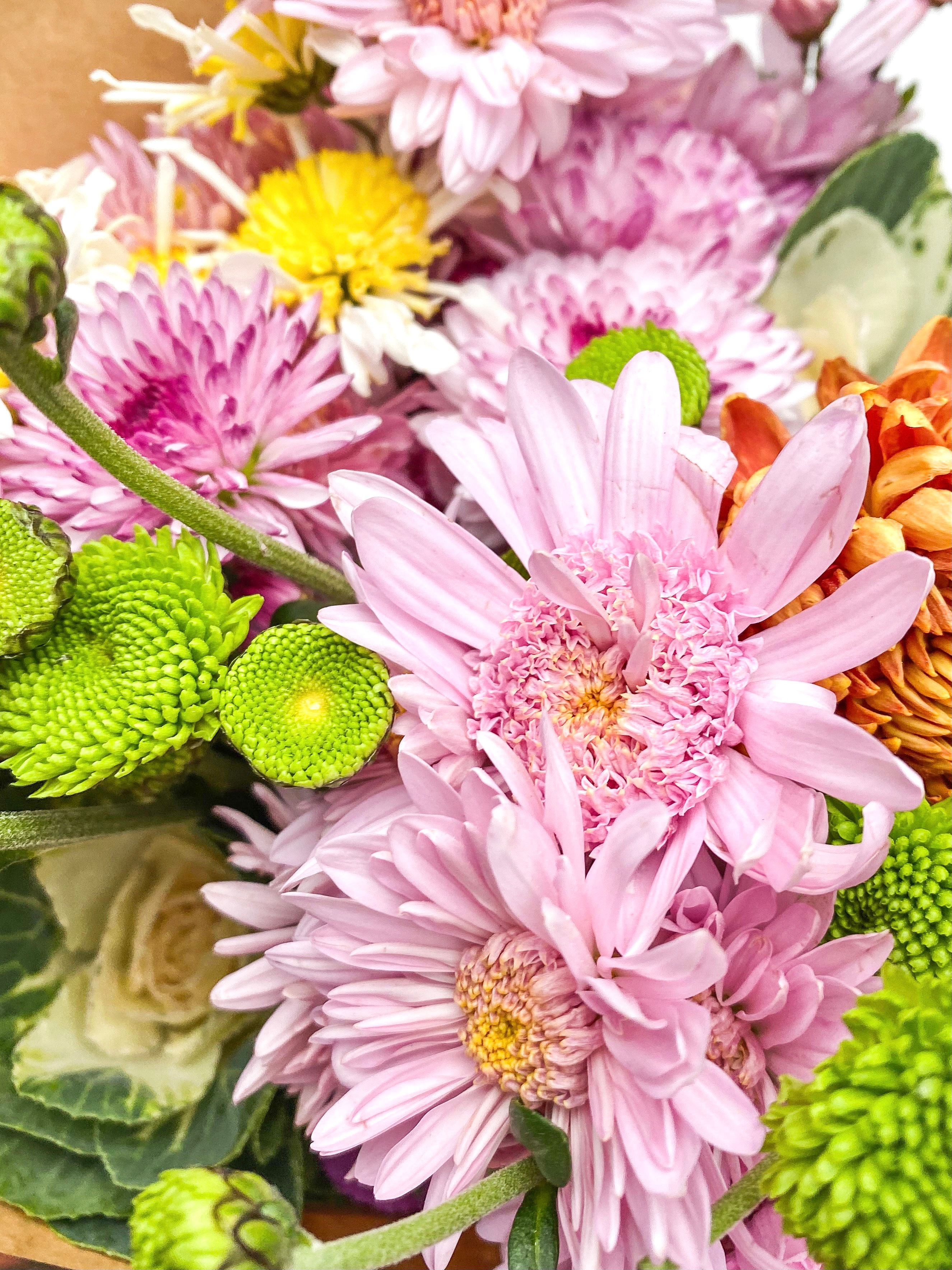 Colorful fresh flower bouquet ready for delivery in Maine