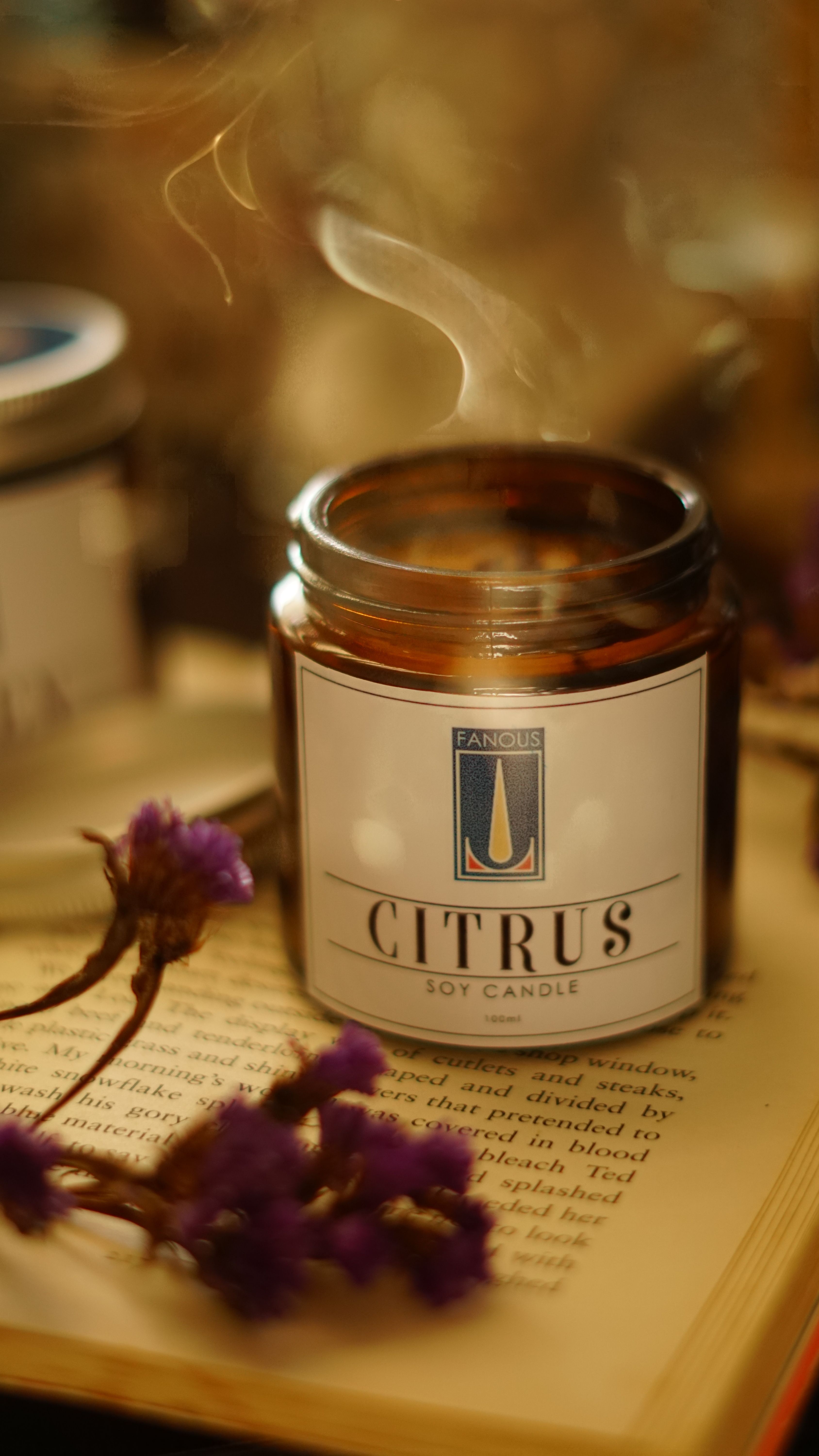Vela Natural Botánico – Lavanda — Velas Naturales Barcelona