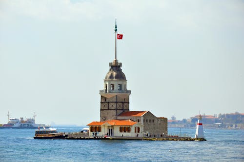 Free Maiden's Tower in Turkey Stock Photo