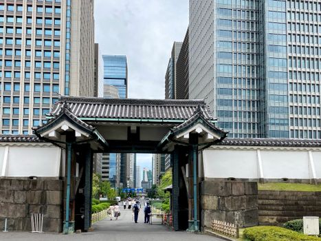 People Entering the Ōte-mon Gate