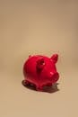 Close-Up Photo of Pink Piggy Bank