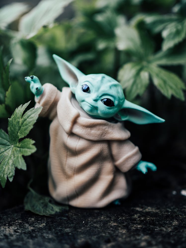 Close Up Of Yoda Toy