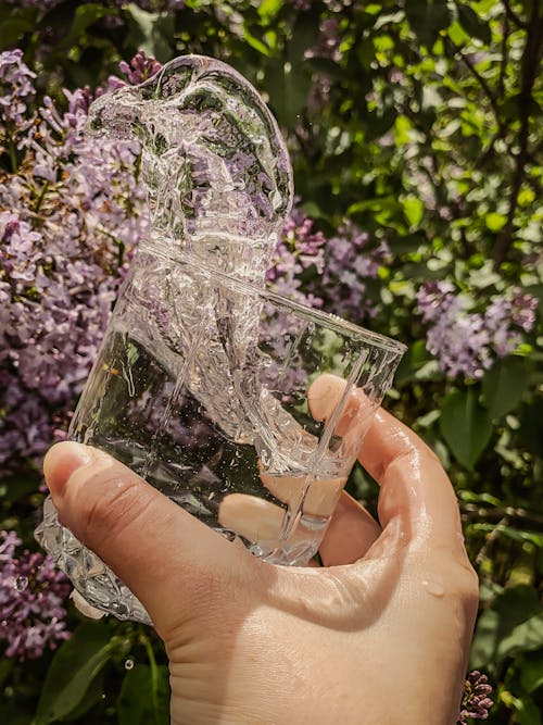 A Person Holding a Glass of Water